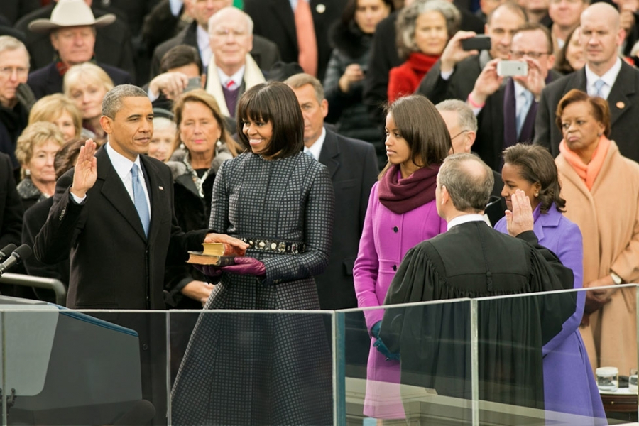 Barack Obama i Michele Obama w czasie inauguracji w 2013 r.