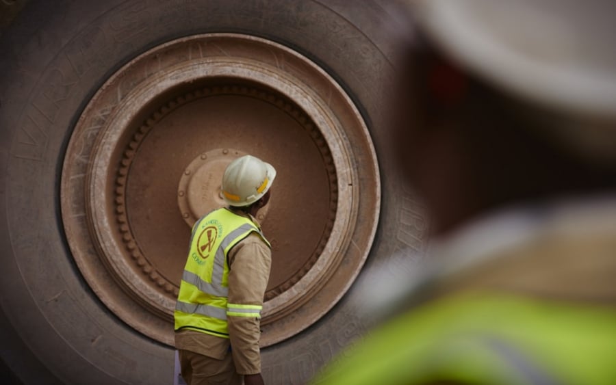 Górnicy w kopalni Katanga należącej do Glencore.