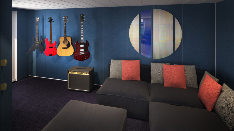 W Massive Mega Rock Suite znajdzie się oddzielny pokój z gitarami i wzmaczniaczem.