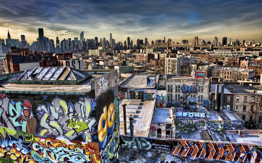 Manhattan Skyline View from Long Island City